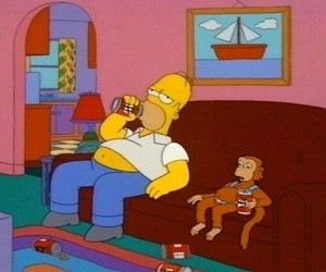 Создать мем: homer simpson, гомер и лайнел хатц, simpsons incest 3d gif