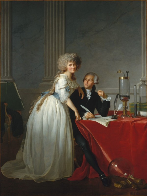 Create meme: Lavoisier Antoine, portrait of Lavoisier with his wife Jacques Louis David 1788, Lavoisier Antoine Laurent (1743-1794).