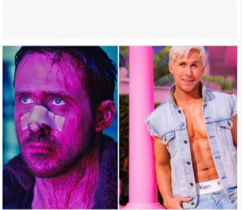Create meme: male , lady Gaga, Ryan Gosling as Ken