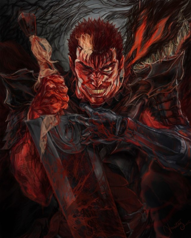 Create meme: gats berserk anime, GATS Berserker, Berserk Gats is furious