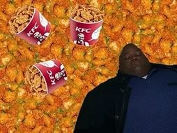 Create meme: chicken, niger, kfc