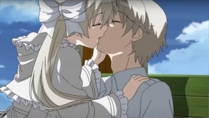 Создать мем: аниме связанные небом, связанные небом, yosuga no sora episode 11