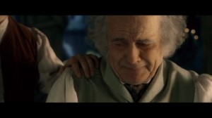 Create meme: The Lord of the rings, bilbo, Bilbo Baggins scary face