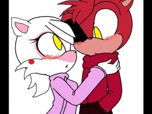 Создать мем: fnaf, mangle and foxy, foxy and mangle