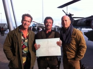 Create meme: Bruce Willis, Arnold Schwarzenegger, Schwarzenegger, Stallone Bruce Willis