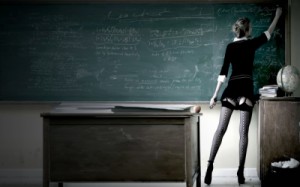 Create meme: stockings, sexy teacher, the teacher