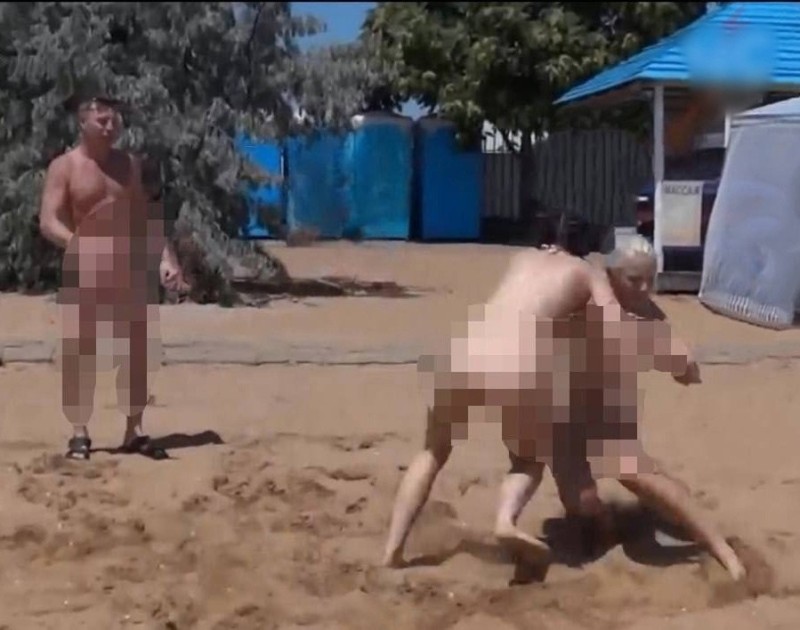 Create meme: nudist beach, nudist beaches sex, Gay men on a nudist beach