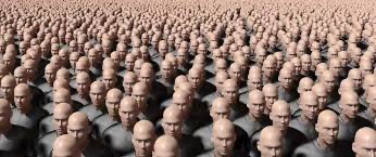 Create meme: being john malkovich 1999 movie, a clone of the person, many clones