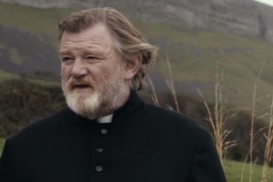 Create meme: Brendan Gleeson photo shoot, Calvary film sea, the priest is Irish film