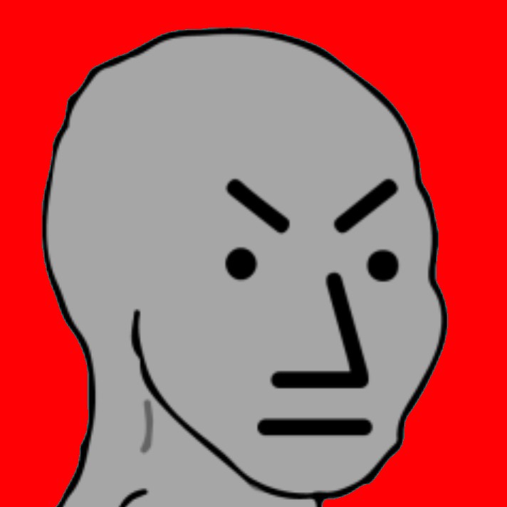 Создать мем: wojak angry, npc либерал, wojak тупой