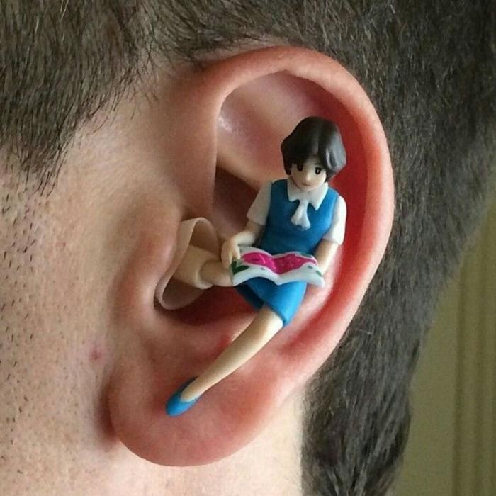 Create meme: Funny things, earplugs, In the ears