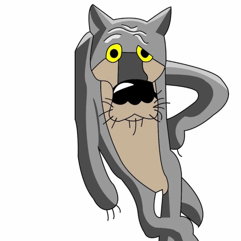 Create meme: the wolf from the cartoon once upon a time there was a dog, wolf Shaw again, wolf 