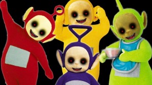 Создать мем: обои slendytubbies скачать, Телепузики, teletubbies laa laa and tinky winky