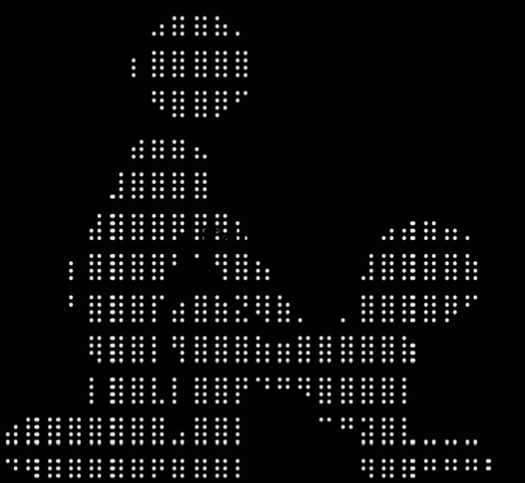 Create meme: symbolic graphics, ascii drawings, ascii character