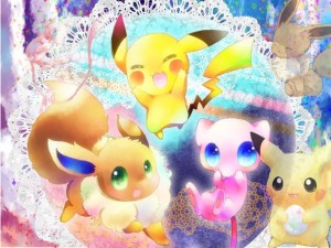 Create meme: eevee pokemon, Pikachu, eevee evolution