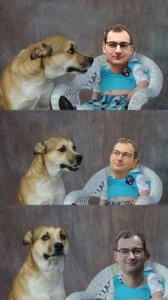 Создать мем: мем собака, мем с собакой и ребенком каждый третий, мемы с собаками
