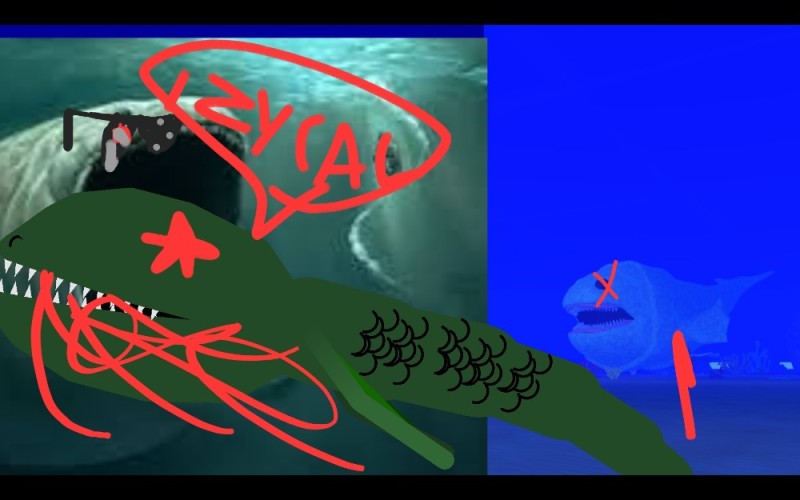 Create meme: feed and grow fish ps4, shark raft, shark simulator