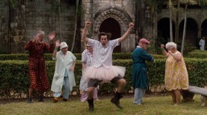 Create meme: Jim Carrey in a tutu, ace ventura, ace ventura pet detective