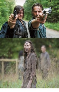 Create meme: Daryl Dixon zombie, 9 the walking dead season Daryl, walking zombies