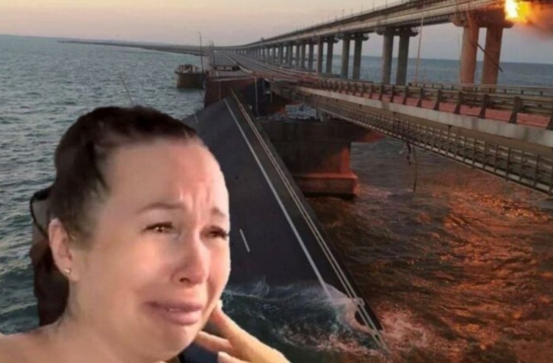 Создать мем: крымский мост через керченский пролив, подрыв крымского моста, мост крым