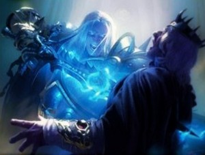Создать мем: артас и джайна арт, теренас менетил арт, World of Warcraft: Wrath of the Lich King