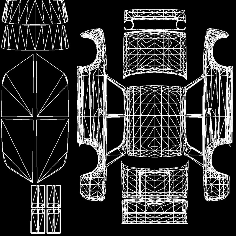 Создать мем: uv развертка автомобиля, машина развертка, развертка автомобиля