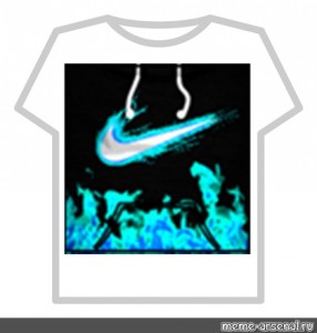 Roblox Black Nike T Shirt