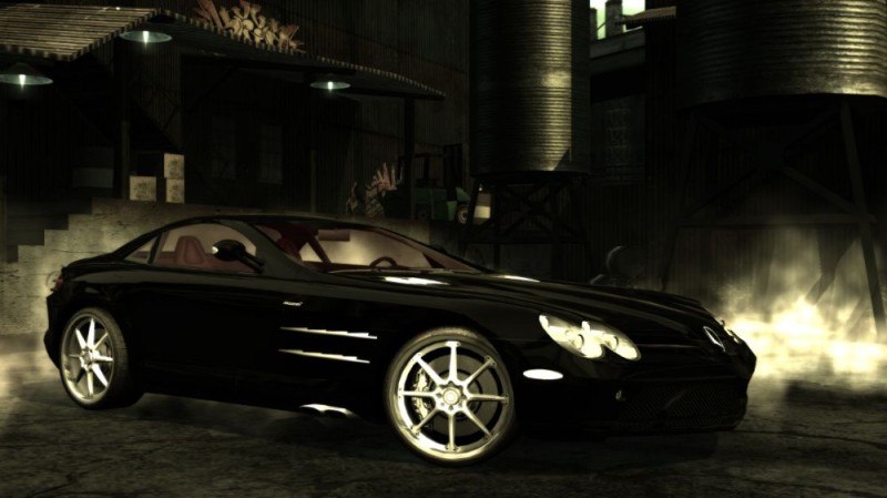 Create meme: Mercedes-Benz slr mclaren 2005 most wanted, mercedes benz bridge mounted, Mercedes from NFS most wanted 2005