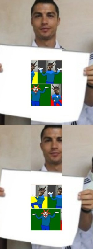 Create meme: Cristiano Ronaldo with a leaflet, meme Ronaldo , ronaldo with paper