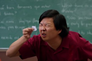 Create meme: Chinese man squints at a piece of paper, Chinese, Chinese squints meme