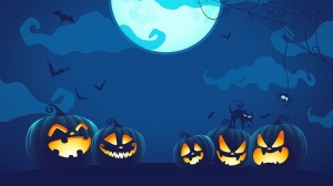 Create meme: Halloween pictures for presentations, been a Halloween pumpkin moon, Halloween background pumpkins