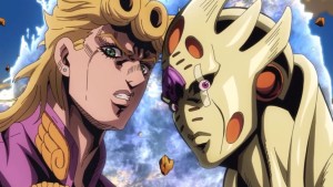 Create meme: gold experience jojo requiem, gold experience jojo, gold experience requiem