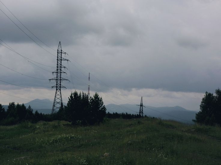 Create meme: 220 kv overhead line "ust-omchug – omchak new", taganay Zlatoust substation, power lines