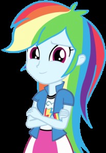Создать мем: my little pony friendship is magic, rainbow dash equestria girls, equestria girls rainbow dash
