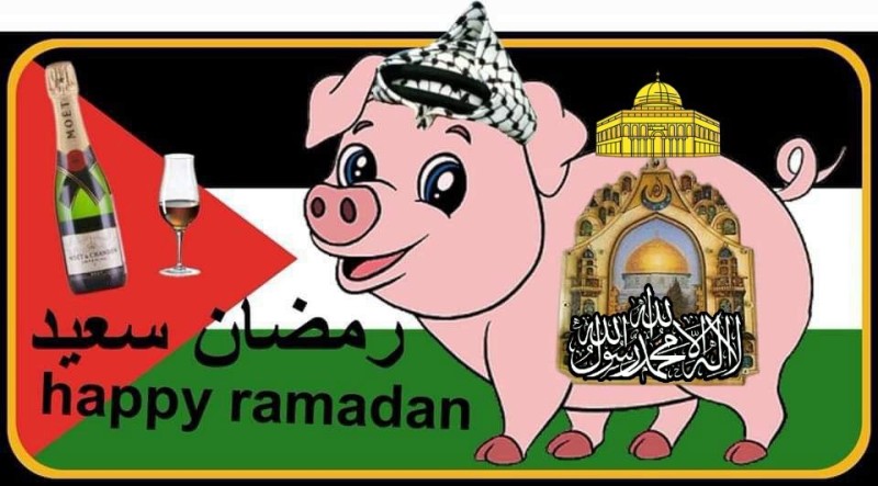 Create meme: ramadan sobhi, happy ramadan, muslim pig