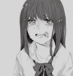 Создать мем: слёзы аниме арт, аниме девушки в слезах, аниме плачет девушка