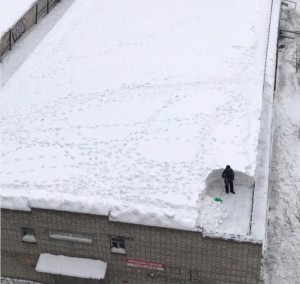 Create meme: the snow on the roof