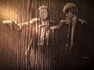 Создать мем: звездные войны banksy, криминальное чтиво, Криминальное чтиво