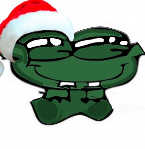 Создать мем: новогодний пепе, pepe christmas, лягушонок пепе