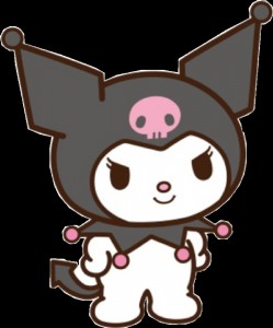 Создать мем: эдит kuromi, хелло китти kuromi, sanrio kuromi