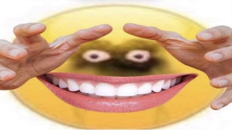 Create meme: smile with hands, meme smiley , people 