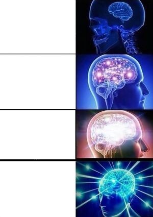 Create meme: brain meme , the overmind meme, meme about the brain