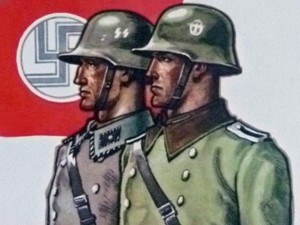 Создать мем: propaganda, ss officer, ww 2