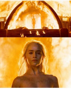 Create meme: Emilia Clarke game of thrones scene, daenerys Targaryen