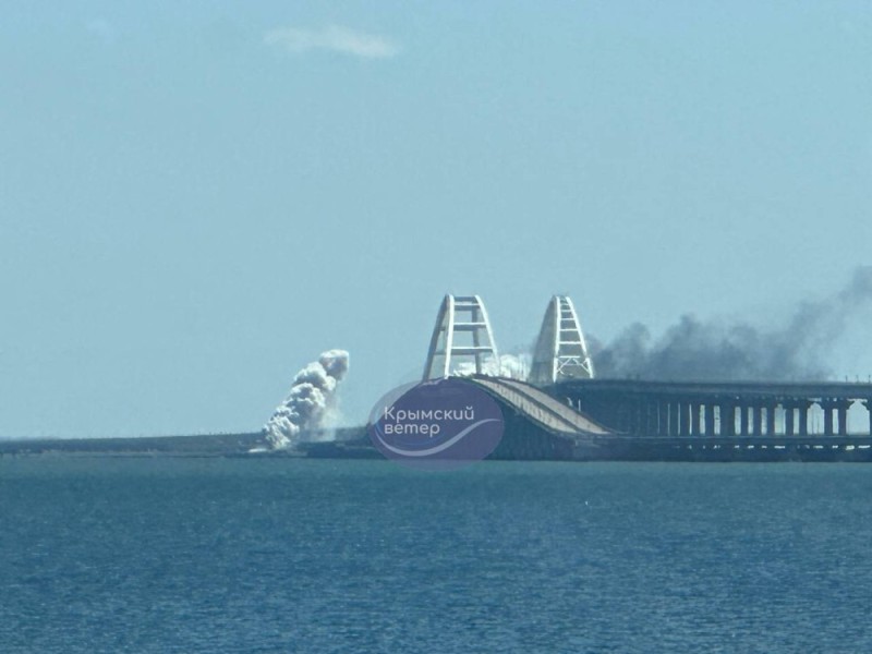 Create meme: Crimean bridge , crimean bridge 2022, Crimean bridge air defense