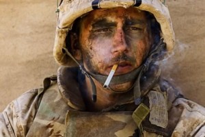 Создать мем: marlboro man, iraq, marine