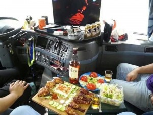 Create meme: happy birthday trucker, airbus a380-861 photo salon first class, lunch truck driver