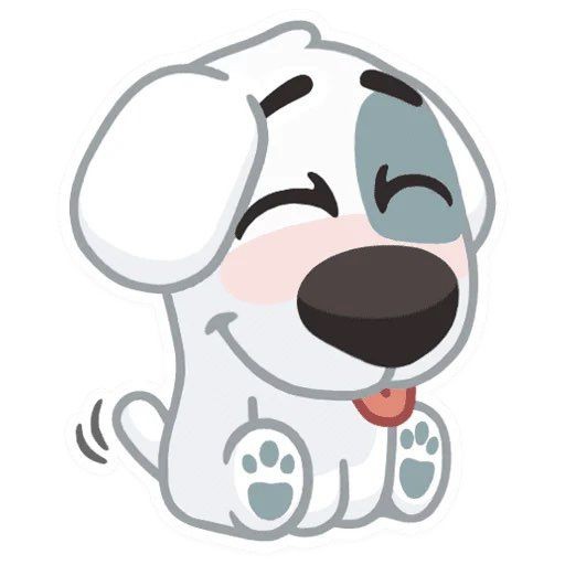 Create meme: spotty dog stickers, Spotty the doggie, spotty sticker