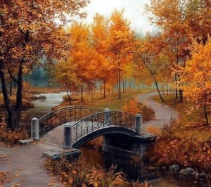 Create meme: painting autumn, autumn landscape