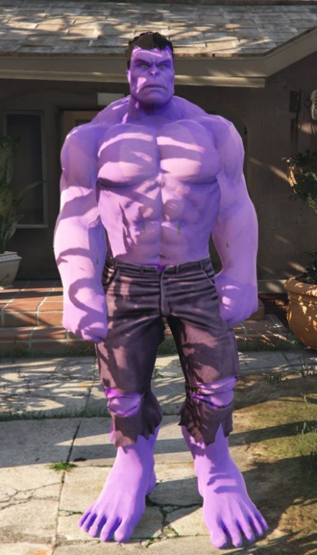 Create meme: gta 5 mods, GTA 5 Hulk, purple hulk